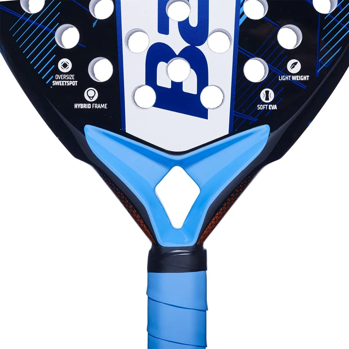 Babolat Air Origin Padel Racquet Blue 345g Teardrop Fiberglass EVA