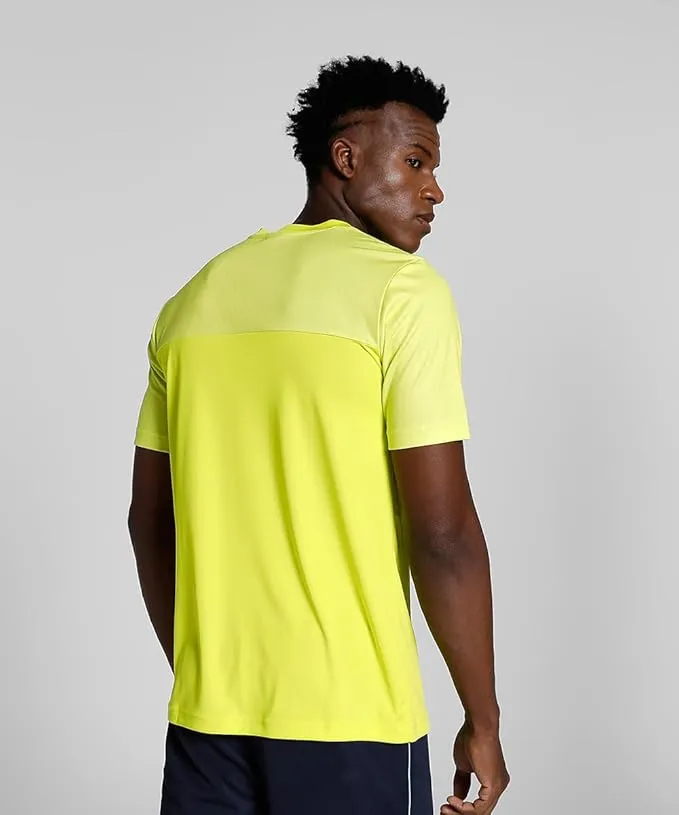 Puma Cricket Team V-Neck Men T-Shirt Yellow Alert M