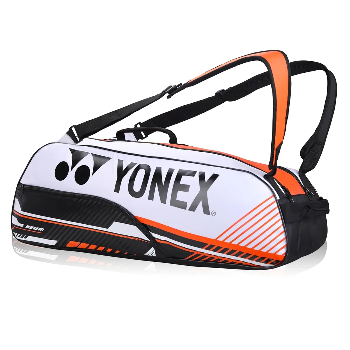 Yonex ACE2 BT6 Badminton Racquet Bag Thermal Lined 6 Racket Anti-Theft Brilliant White