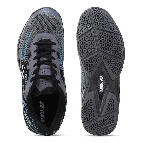 Yonex V200-i Badminton Shoes Duo Foam Carbon Sheet HexaGrip Tru Shape Cyan Black UK 8