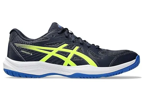 ASICS Upcourt 6 Badminton Shoes Midnight/Safety Yellow UK 9