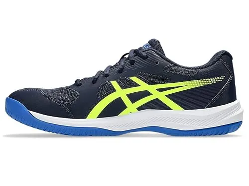 ASICS Upcourt 6 Badminton Shoes Midnight/Safety Yellow UK 9