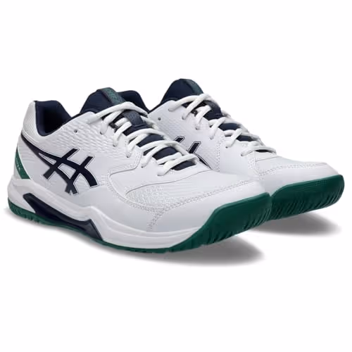 ASICS Gel Dedicate 8 Tennis Shoes White/Blue Size 10