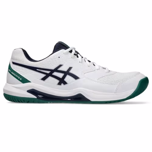 ASICS Gel Dedicate 8 Tennis Shoes White/Blue Size 10