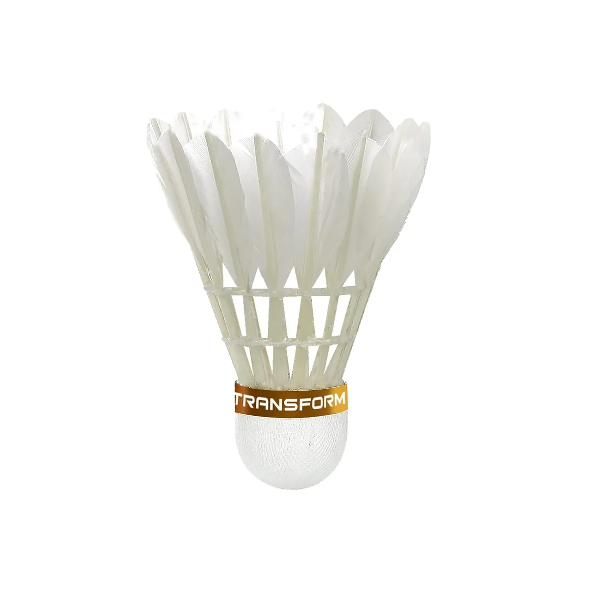 Transform VT-50 Badminton Feather Shuttlecock Speed 77 White Pack of 12