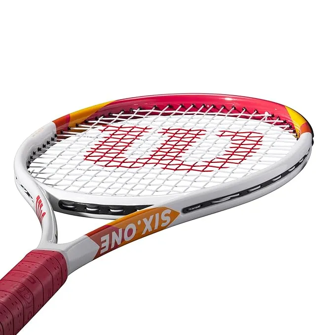 Wilson Six One Tennis Racquet White-Red-Yellow GRP3 (265g)