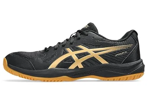 ASICS Upcourt 6 Badminton Shoes Black/Pure Gold UK 10