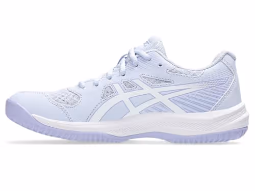 ASICS Women Upcourt 6 Indoor Badminton Shoes Deep Plum/Soft Sky Size 7
