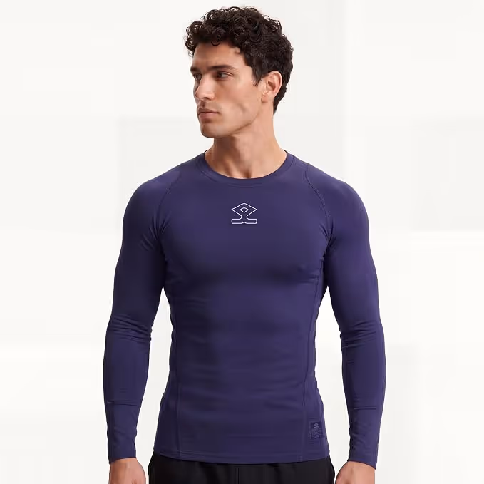 Shrey 1756 Inner Shirt Full Sleeves Navy Size XXL