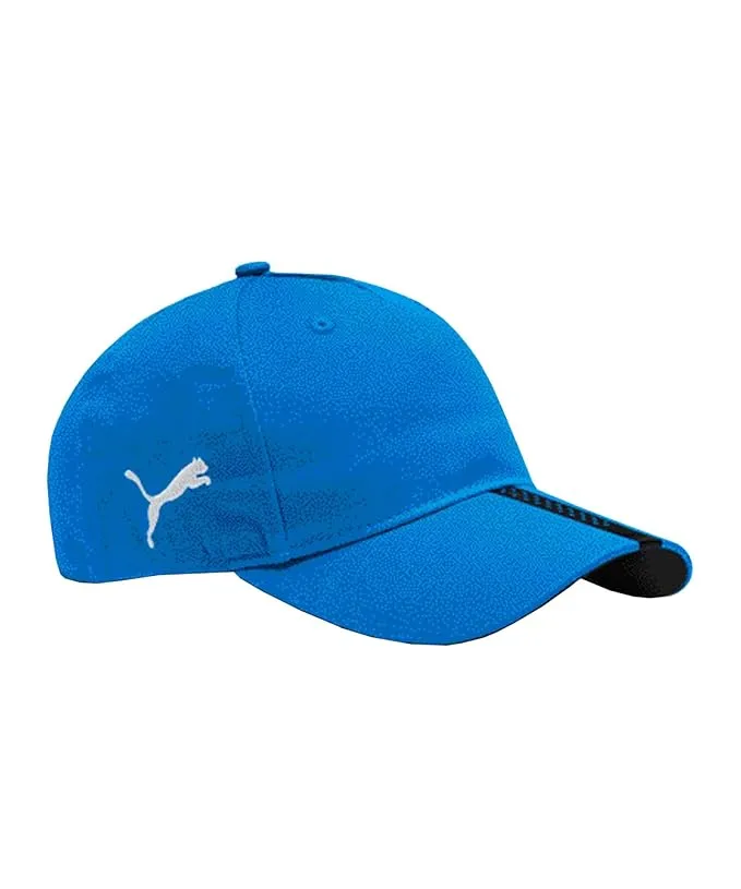 PUMA teamLIGA Contrast Visor Football Cap Electric Blue/PUMA Black