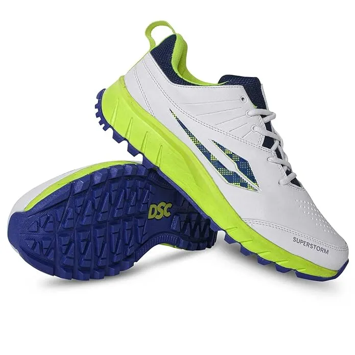 DSC Superstorm Cricket Shoes Rubber Spike Fluorescent Size 5