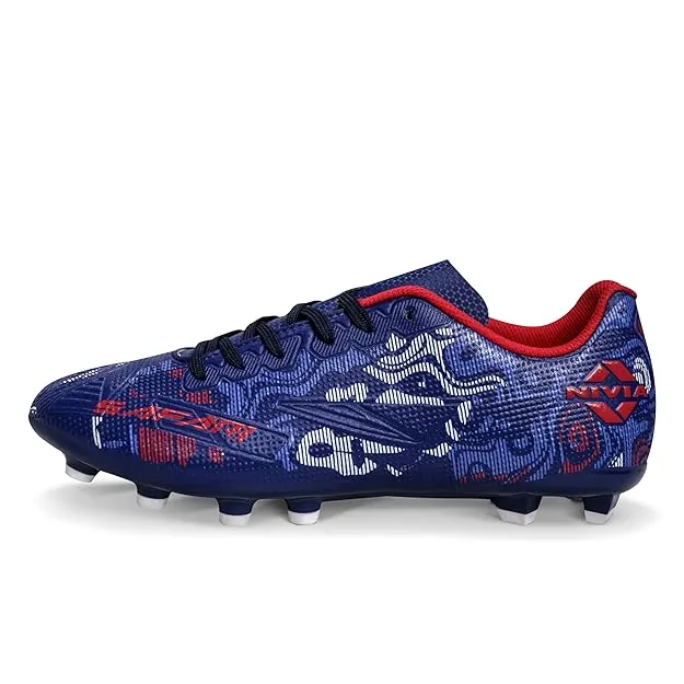 Nivia Safari Football Stud Navy Blue/Red Size 3