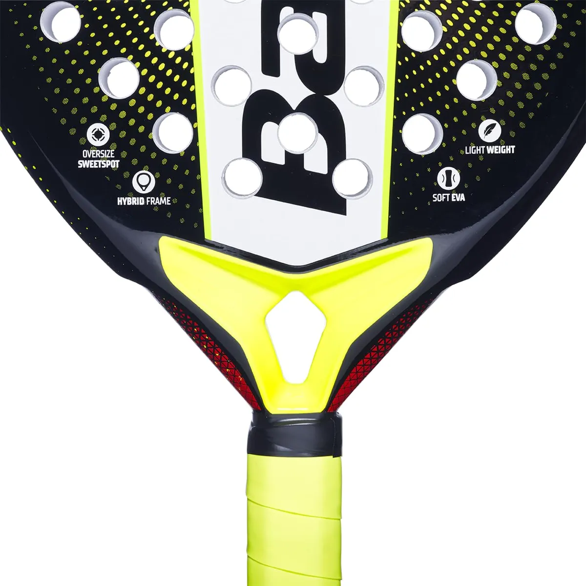 Babolat Counter Origin Padel Racquet Black Yellow 355g Round Fiberglass EVA