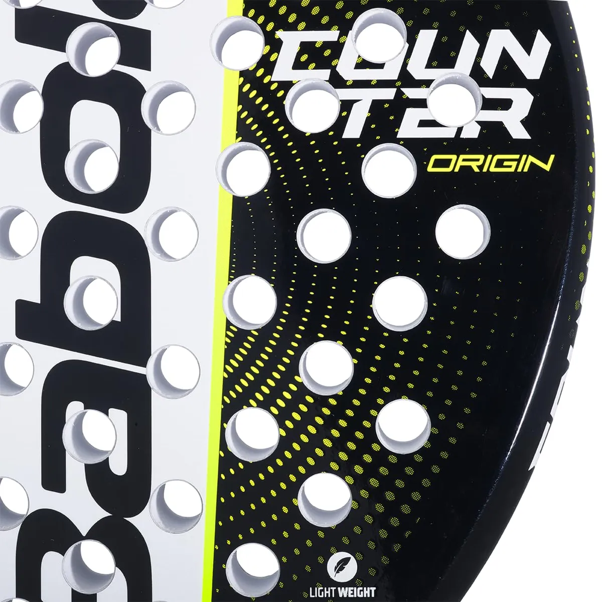 Babolat Counter Origin Padel Racquet Black Yellow 355g Round Fiberglass EVA