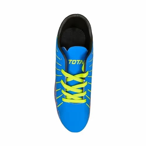 TOTAL PS-I-Dominate Football Indoor Turf Shoes Sky/Orange UK Size 9
