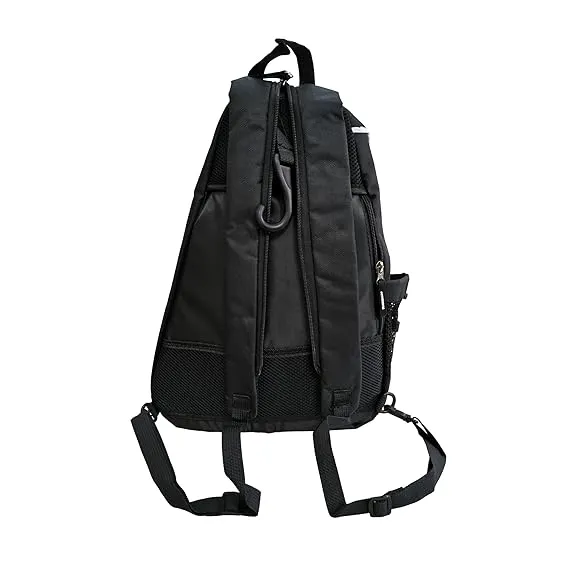 Total TSF6-9 Pickleball Paddle Cover Bag Black 2 Paddles 4 Balls Zipper Dual Strap Compact