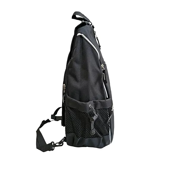 Total TSF6-9 Pickleball Paddle Cover Bag Black 2 Paddles 4 Balls Zipper Dual Strap Compact