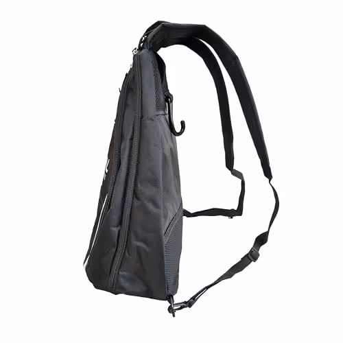 Total TSF6-9 Pickleball Paddle Cover Bag Black 2 Paddles 4 Balls Zipper Dual Strap Compact