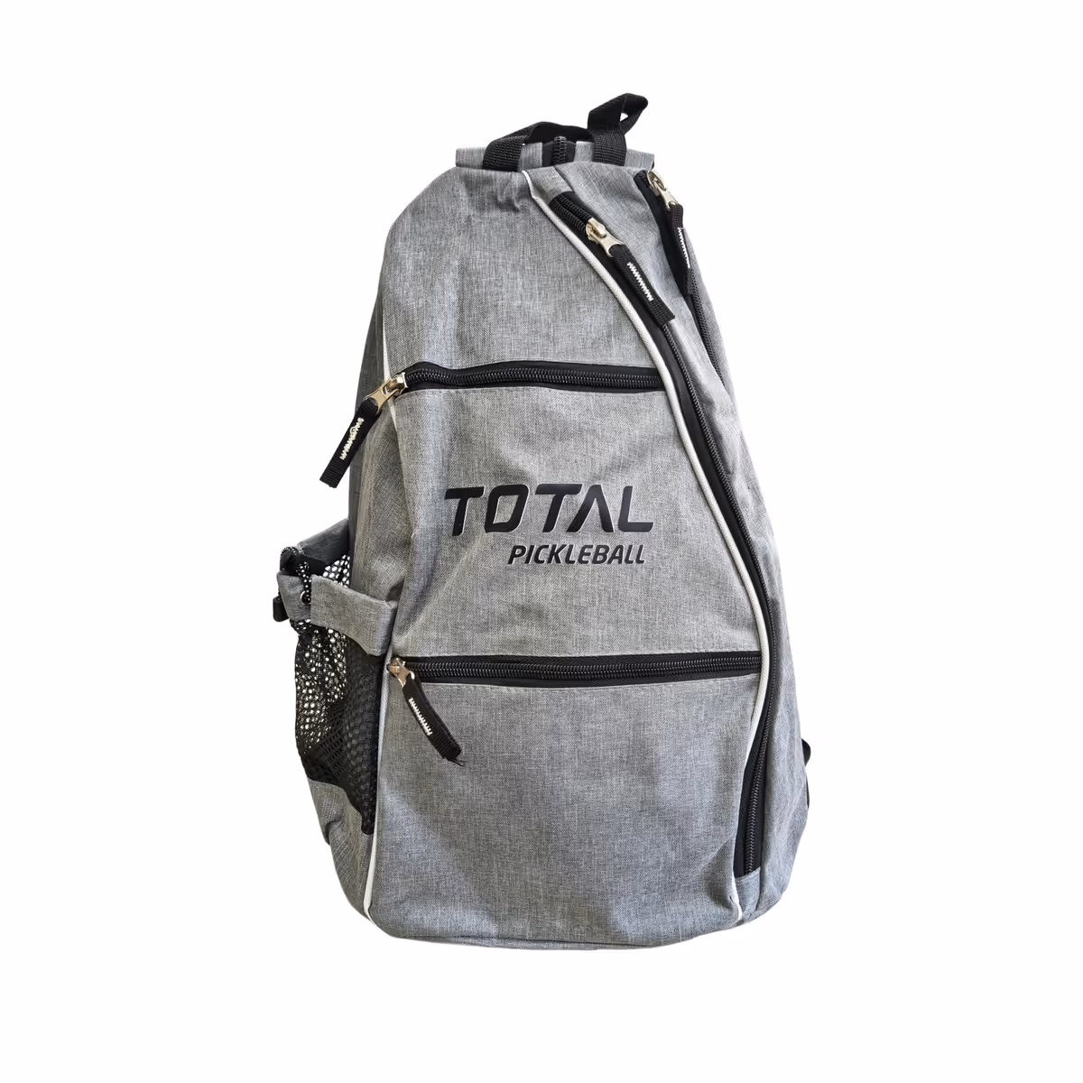 Total TSF6-9 Pickleball Paddle Cover Bag Silver 2 Paddles 4 Balls Zipper Dual Strap Compact