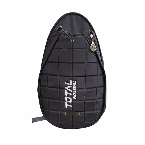 Total TSF6-10 Pickleball Kit Bag Black Holds 2 Paddles Balls Accessories Lightweight Durable