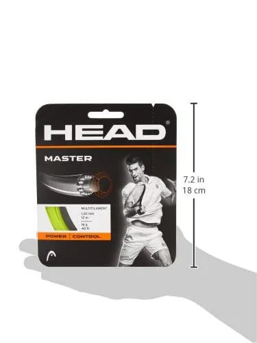 HEAD Master Tennis String Set Yellow 16 Gauge 1.30mm