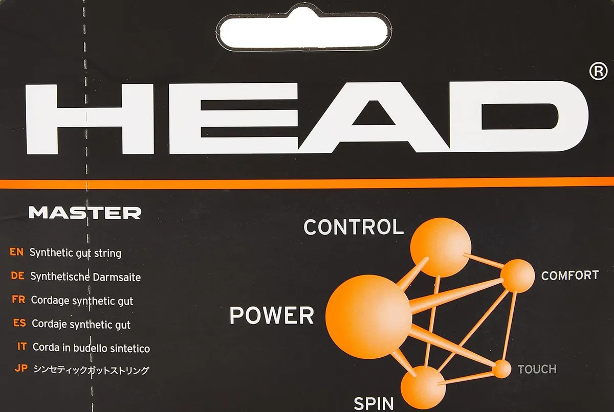HEAD Master Tennis String Set Yellow 16 Gauge 1.30mm