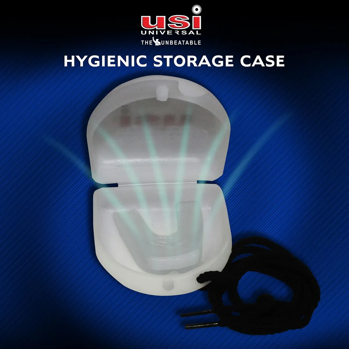 USI Universal MGD Double Boxing Mouth Guard Boil and Bite Thermoplastic 2-Piece with Case