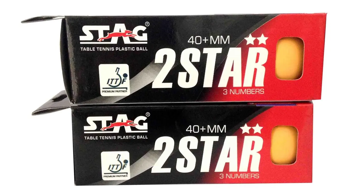 Stag 2 Star Table Tennis Ball Pack of 6 2 Star