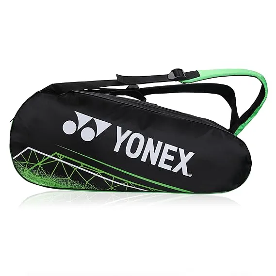 Yonex ACE2 BT6 Badminton Racquet Bag Thermal Lined 6 Racket Anti-Theft Jet Black/Lime Punch