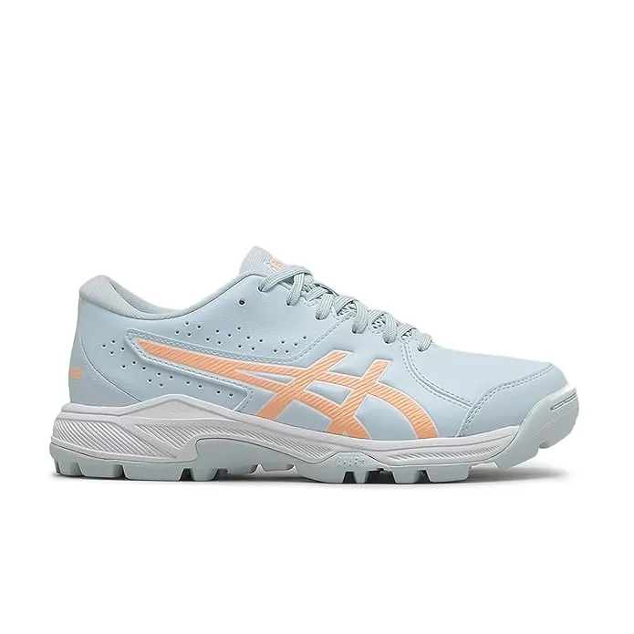 ASICS Gel-Peake 2 GS Kids Cricket Shoes Cool Grey Bright Sunstone Size 5