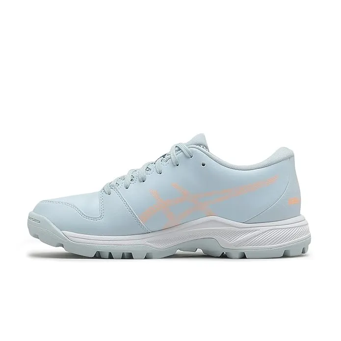 ASICS Gel-Peake 2 GS Kids Cricket Shoes Cool Grey Bright Sunstone Size 6