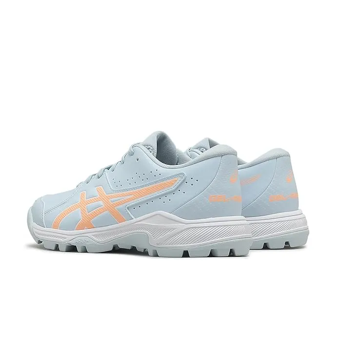 ASICS Gel-Peake 2 GS Kids Cricket Shoes Cool Grey Bright Sunstone Size 6