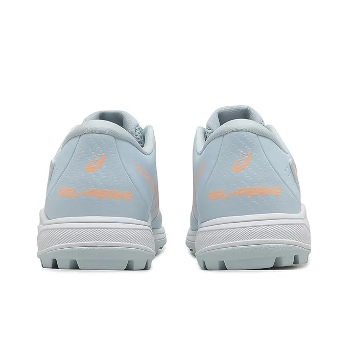 ASICS Gel-Peake 2 GS Kids Cricket Shoes Cool Grey Bright Sunstone Size 6