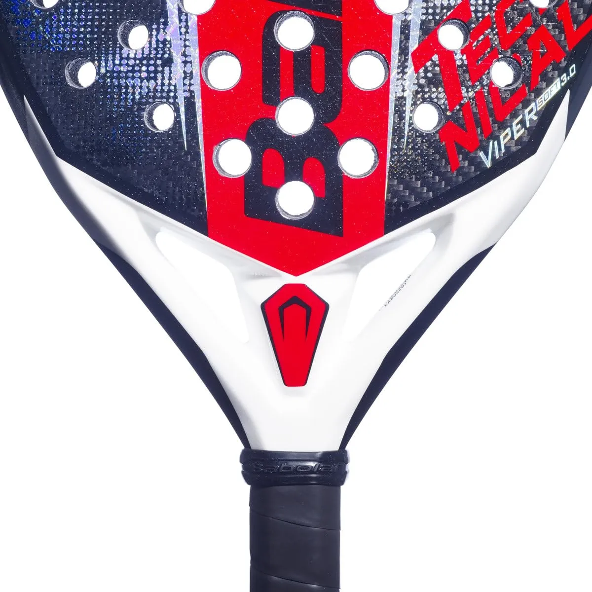 Babolat Technical Viper Soft 3.0 Padel Racquet Black Red 365g Diamond Soft Carbon EVA