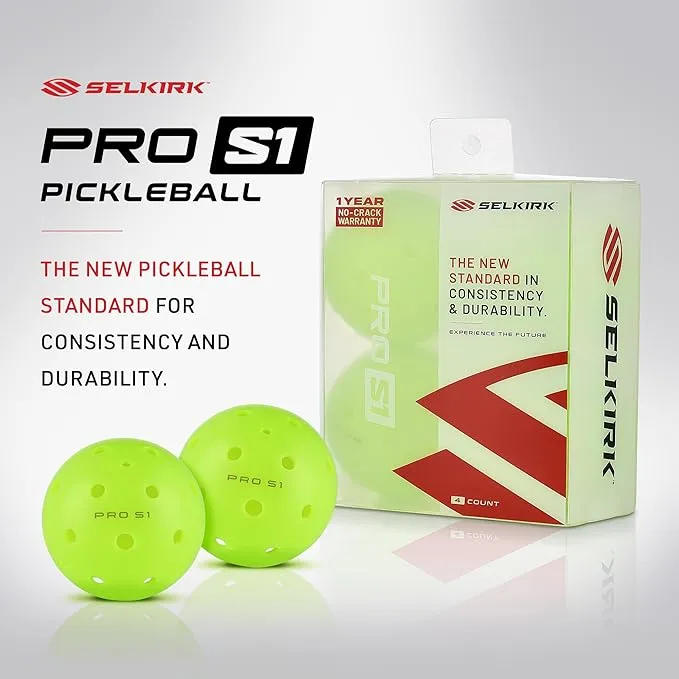 Selkirk Pro S1 Pickleball Green Pack of 4