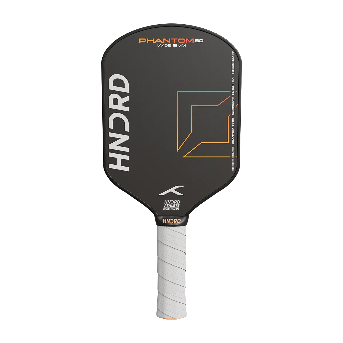 Hundred Phantom 80 Wide Pickleball Paddle 13mm Black-Orange