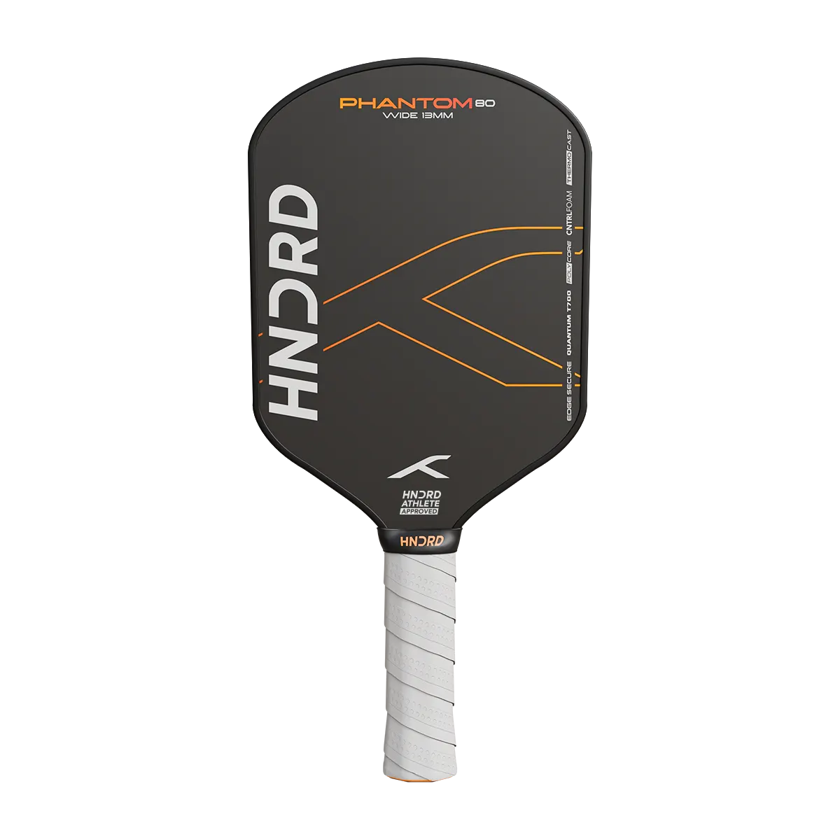 Hundred Phantom 80 Wide Pickleball Paddle 13mm Black-Orange