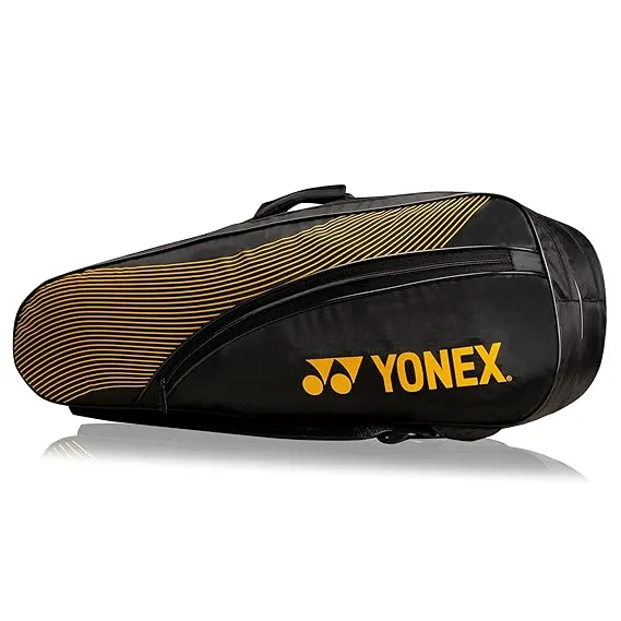 Yonex SUNR 24035 BT5 Badminton Kitbag 41L Foam Lined Two Compartment Black/Deep Yellow