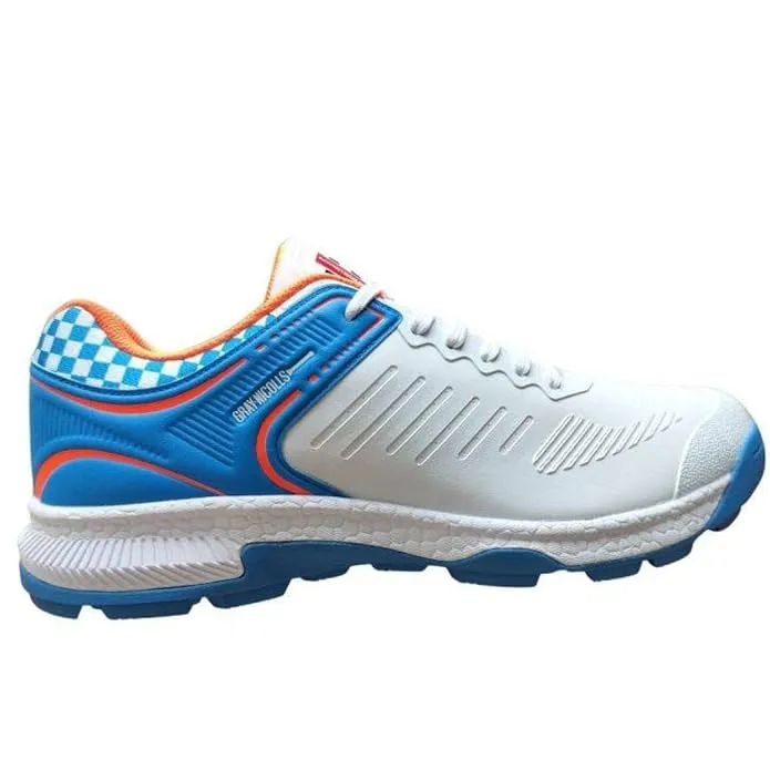 Gray-Nicolls GN Volt XW Pro Cricket Shoes Rubber Spike Blue/Orange Size 10