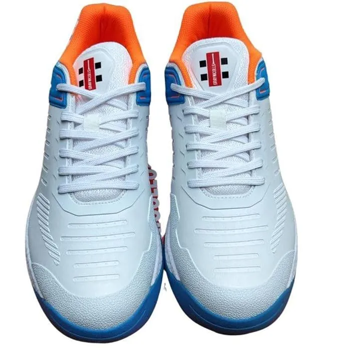Gray-Nicolls GN Volt XW Pro Cricket Shoes Rubber Spike Blue/Orange Size 10