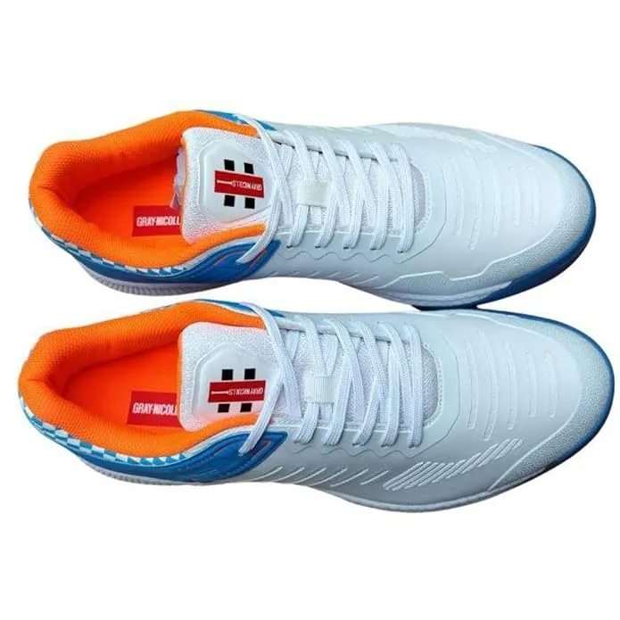 Gray-Nicolls GN Volt XW Pro Cricket Shoes Rubber Spike Blue/Orange Size 10