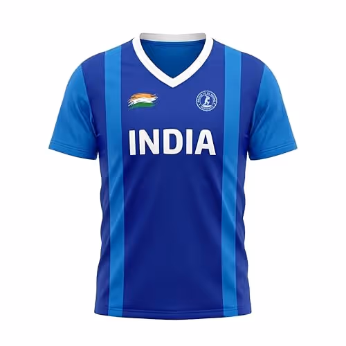 Total India 2026 Cricket Country T-Shirt - Blue