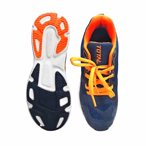 Total PS/Laufro Running Shoes Navy-Orange Size 9