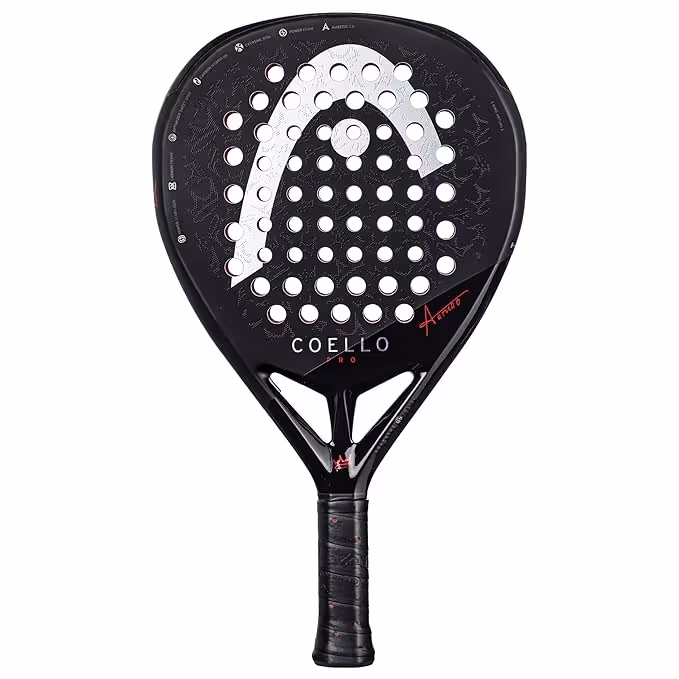 HEAD Coello Pro Padel Racket Grey & Black