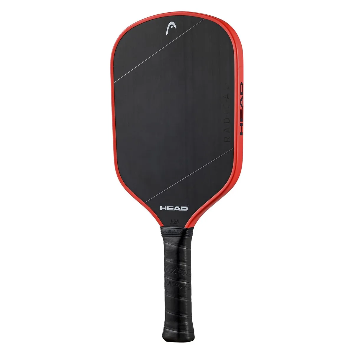 HEAD Radical Tour EX Raw Pickleball Paddle Black Orange 230g 15mm Raw Carbon