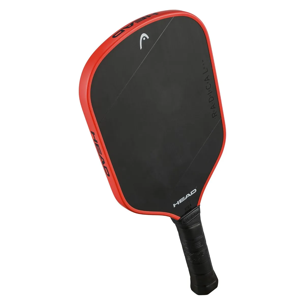 HEAD Radical Tour EX Raw Pickleball Paddle Black Orange 230g 15mm Raw Carbon