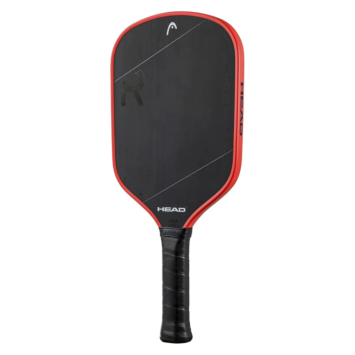 HEAD Radical Tour EX Raw Pickleball Paddle Black Orange 230g 15mm Raw Carbon