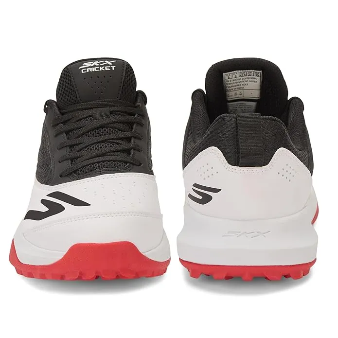 Skechers Cricket Turf Shoes White Black Red Size 9