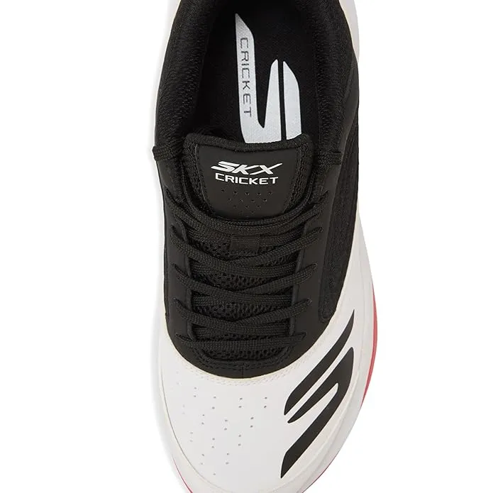 Skechers Cricket Turf Shoes White Black Red Size 9