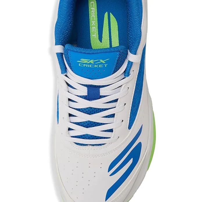 Skechers Cricket Turf Shoes White Blue Size 9